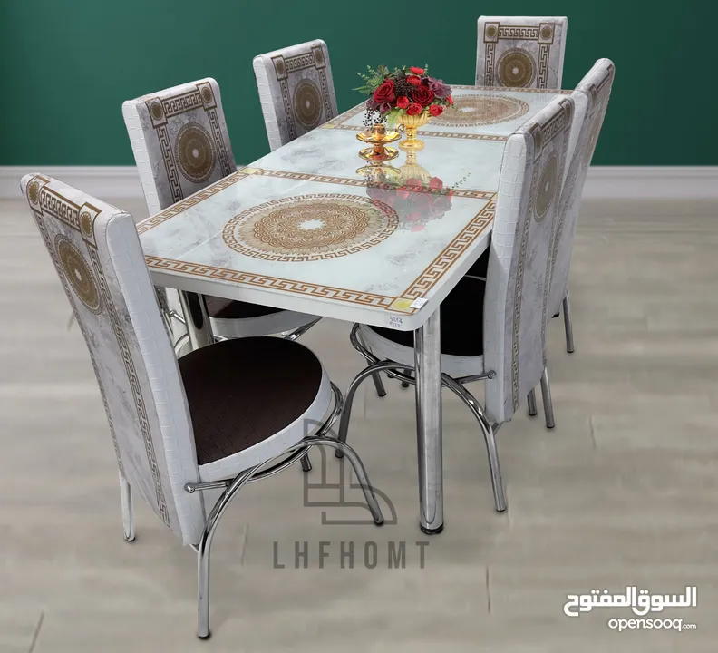 Extendable Dining table set with 6 chairs and 4 chairs