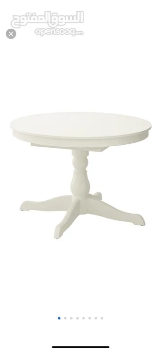 IKEA Ingatorp White Extendable Table