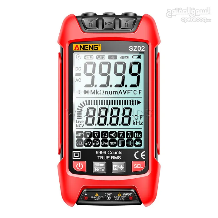 Digital Multimeter Voltmeter Resistance  Capacitance Temp Transistor Tester Meter