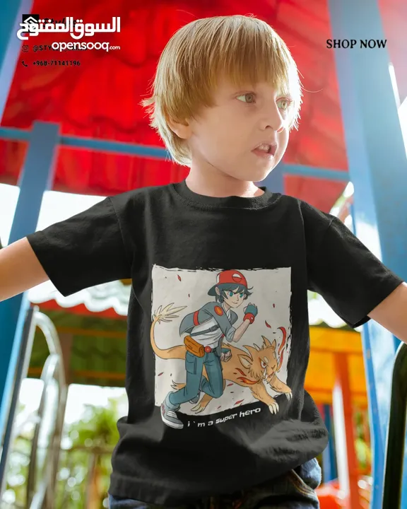 Super Hero Tshirt sizes from 2 year old till 3XL