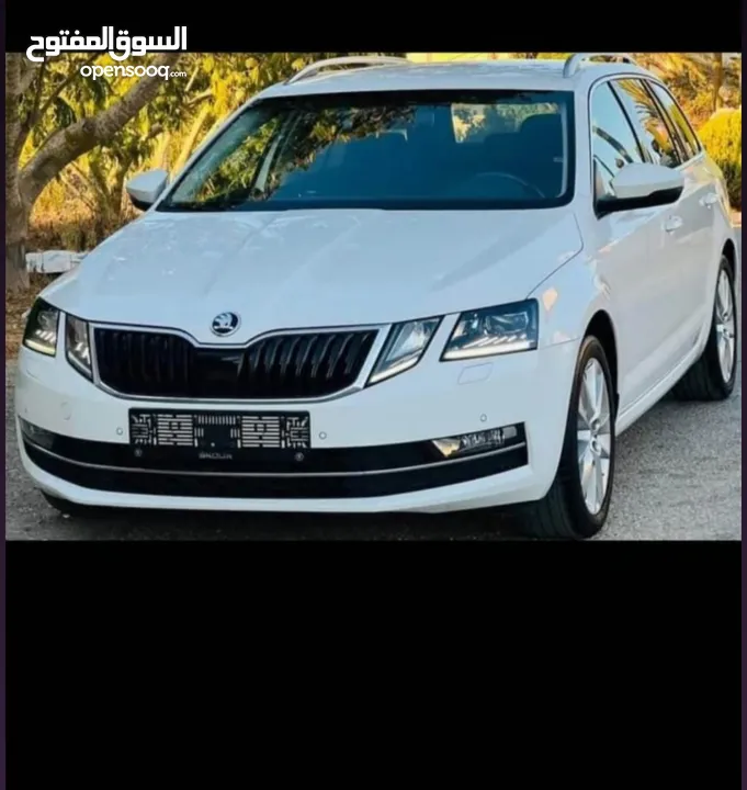 سكودا ستيشن  2018ترخيص 2017 قير اتوماتيك منور 2000 صالون جلد كريم  اضاءه داخليه فحص نخب