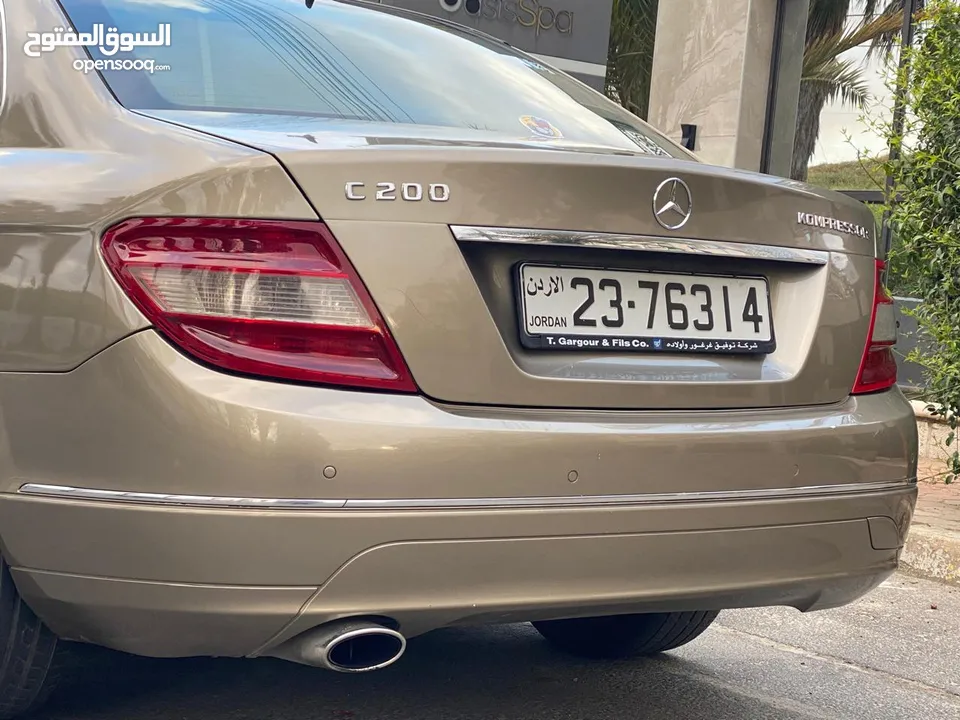 مرسيدس c200 2008  فل مع الفتحه     اضافات مميزه فتحه/برادي كهرباء/حساس