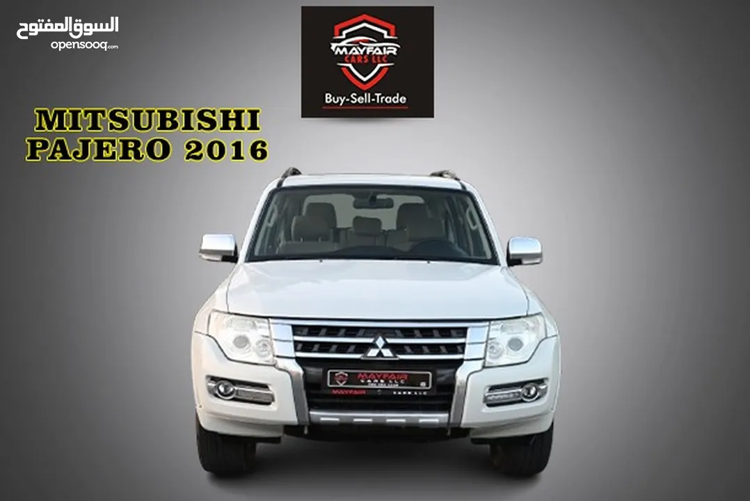 0% DP - ORIGNAL PAINT - MITSUBISHI PAJERO GLS 4WD 2016 - FIRST OWNER - FULL OPTION - GCC