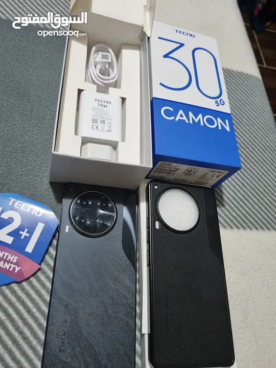 مشغل ايام Kamon 30 5G رام 24 جيجا 512 مكفول سنة أغراضة والكرتونه الأصلية متوفر توصيل