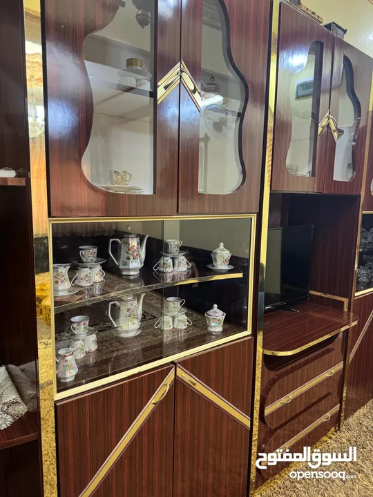 بوفيه تفصيل نظيفة وكالة بسعر مغري خشب لاتيه