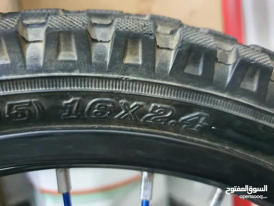 دراجه هوائية BMX جنط 16 لون أسود بحالة الوكالة