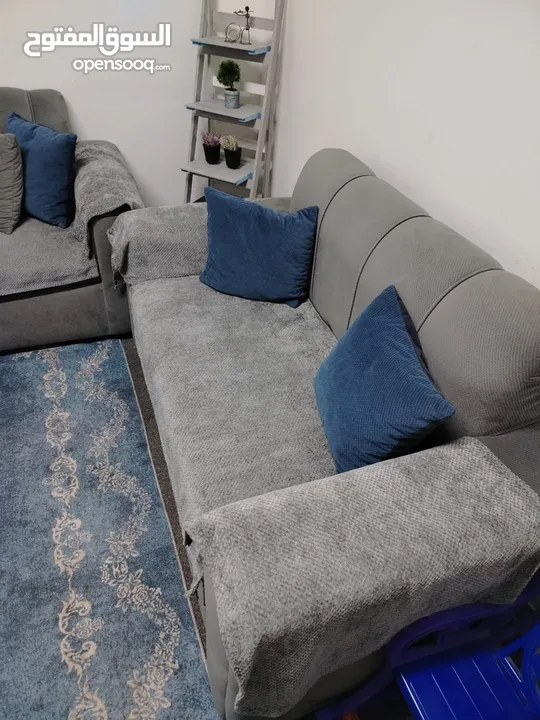 طقم كنب سكني من 8 مقاعد حرف L