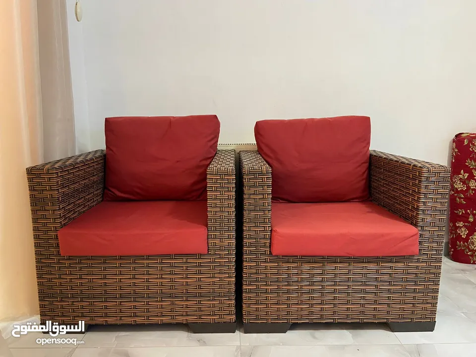 طقم راتان حديقة