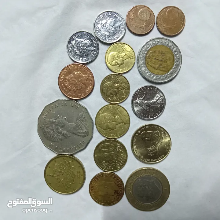 مجموعة عملات للبيع كامل المجموعه الزرقاء الجبل الشمالي