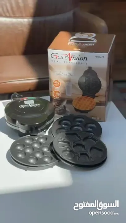 صانع الحلويات الأصلي – 4 قوالب  بانكيك • دونات • وافل • فشافيش... كل الحلويات بلمسة زر!