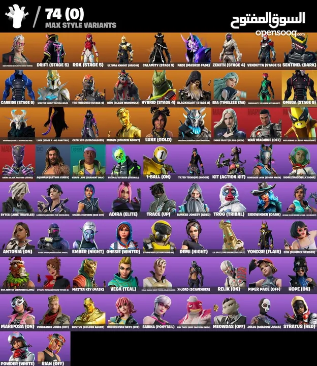 حساب فورتنايت نادر + Full access to epic games