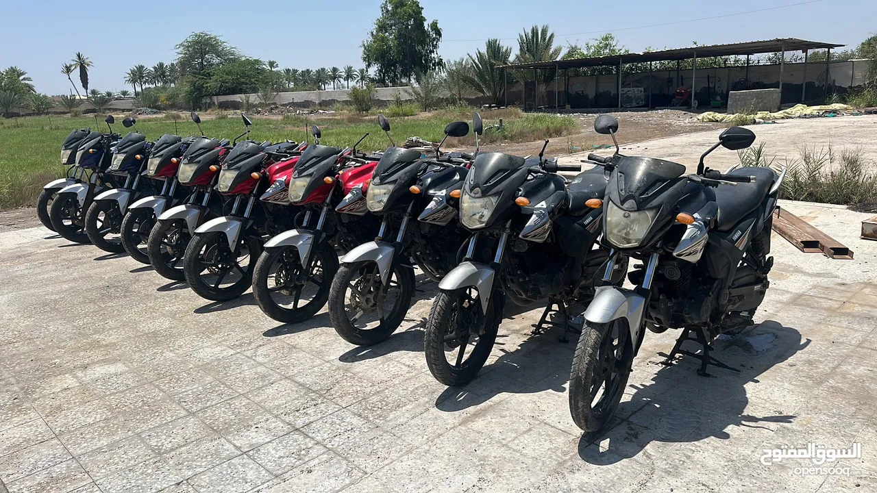 للبيع عدد 9 دراجات Yamaha نظيفه اقراء الوصف