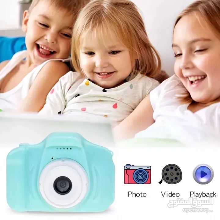 كاميرا للاطفال تصوير صور وأيضا فيها ألعاب