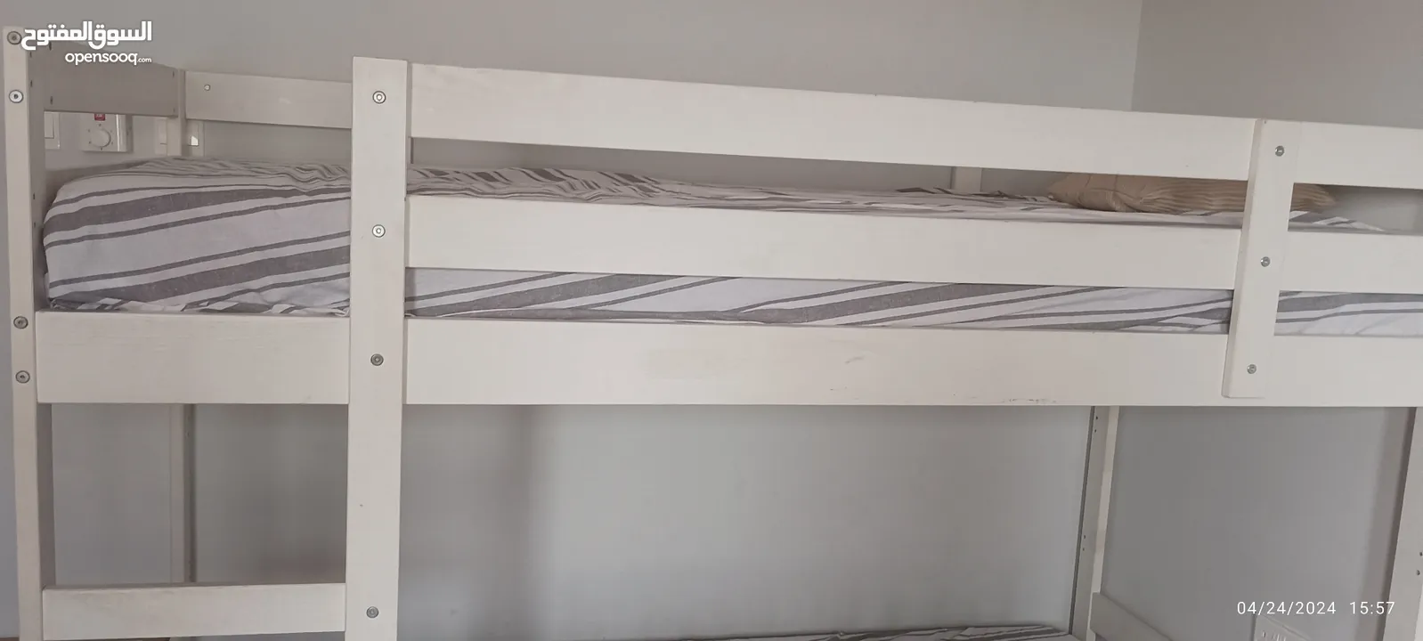 ikea bunk bed with one mattres