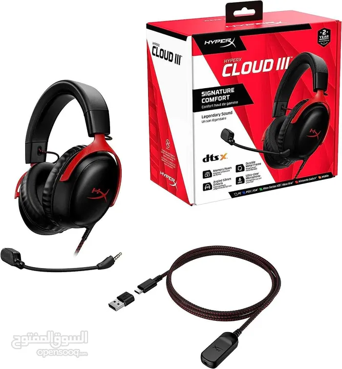 سماعة Hyperx cloud 3 شبه جديدة