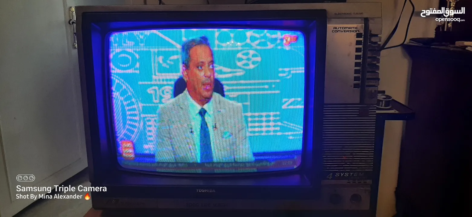 تليفزيون توشيبا 18 بوصة ألوان معدل ب ريموت