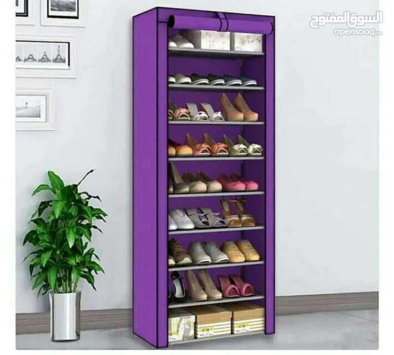خزانة أحذية مصنوعة من القماش لتنظيم الأحذية واستغلال المساحات