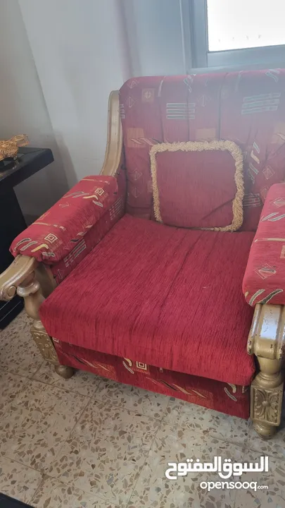 طقم كنب 9 مقاعد خشب صولد للبيع المستعجل