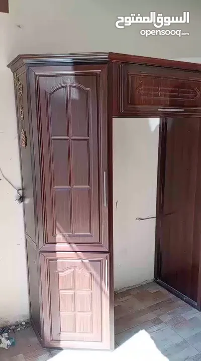 مطبخ المنيوم مع جرانيت مع مجله مع بطاريه مع شفاط