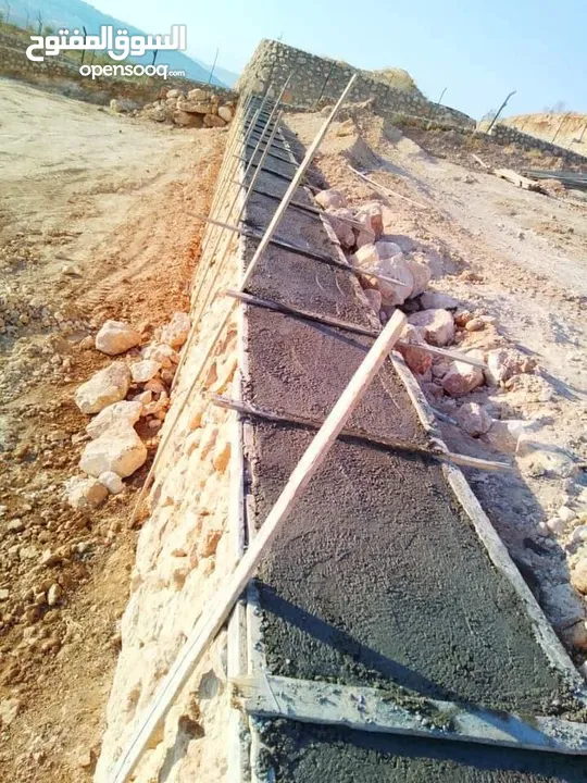 استصلاح اراضي زراعيه بناء سناسل حجريه سلاسل حجريه تشييك اراضي تشييك مزارع تنسيق حدائق وبناء