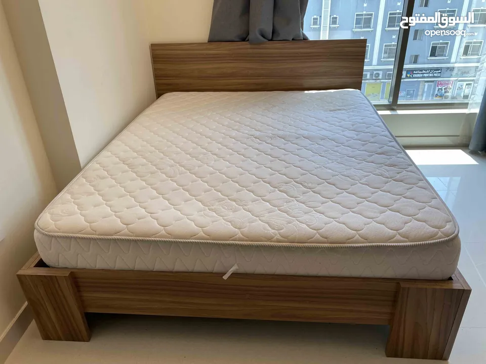 Queen Size Mattress. Dimensions: 150 cm x 200 cm.  Price: 50 OMR. Negotiable.
