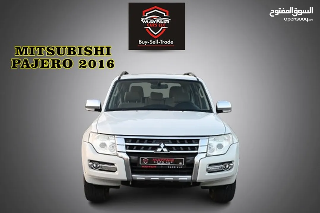 0% DP - ORIGNAL PAINT - MITSUBISHI PAJERO GLS 4WD 2016 - FIRST OWNER - FULL OPTION - GCC