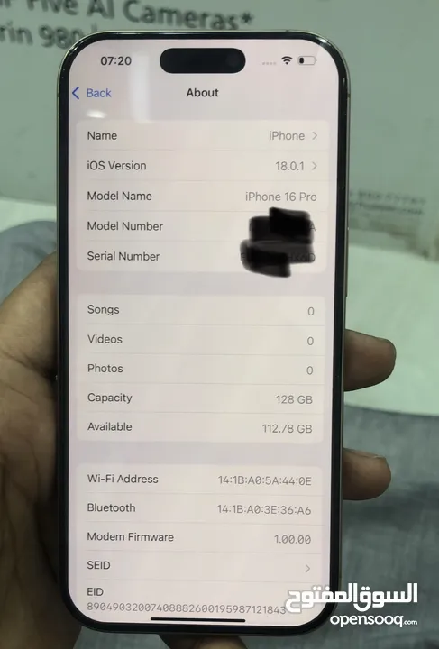 Iphone 16 pro 128 GB  10 days used only  desert titanium