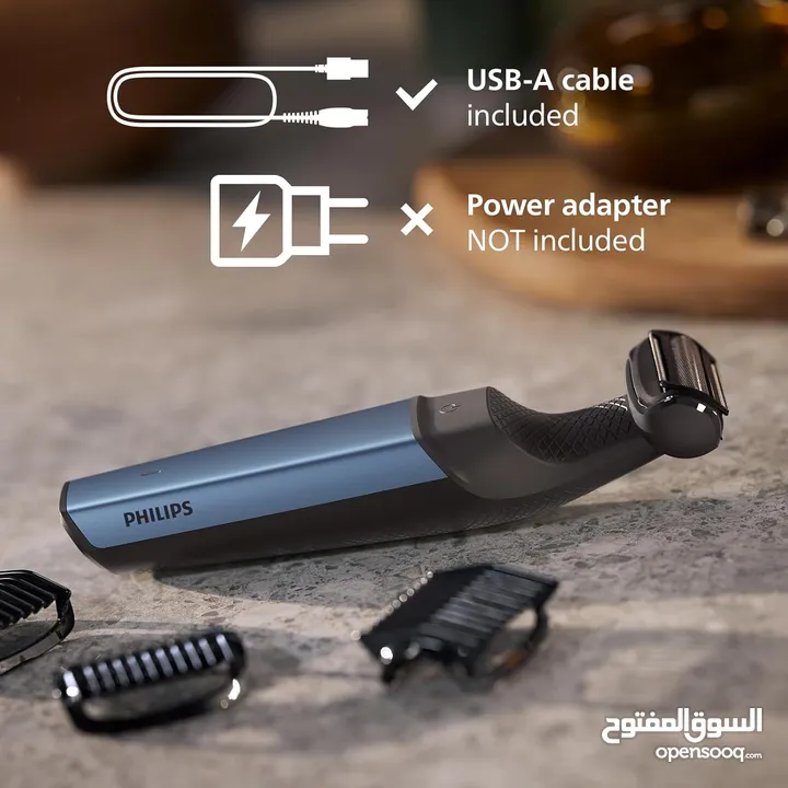 ماكنة حلاقة مخصصه للجسم فيليبس مع 3 مرفقات Philips Body Trimmer 3000