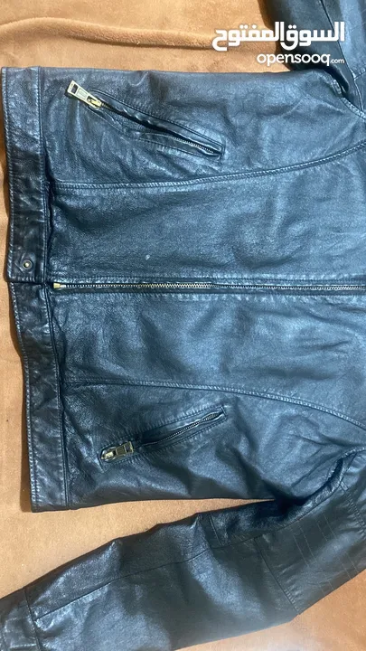جاكيت جلد بايكر قابل للتفاوض river island leather jacket