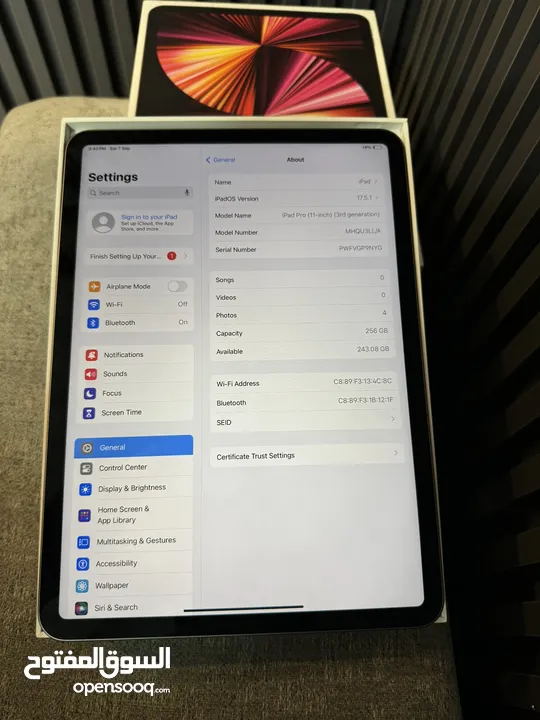 Ipad pro 3rd generation 256g