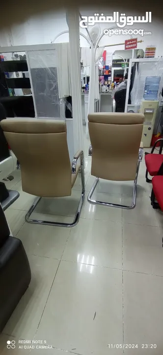 Skin color chairs 2 pics Black sofa 3 seats