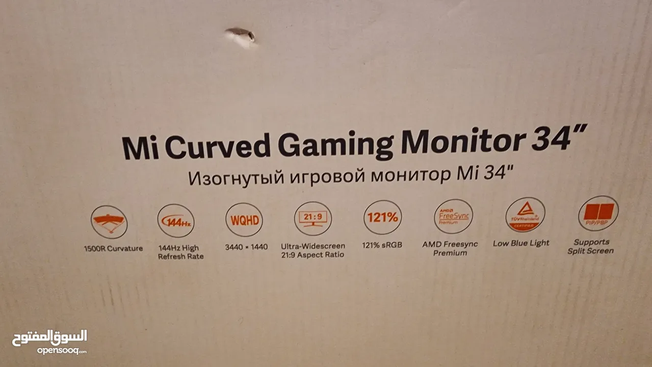 xiaomi mi Curved 34 inch VA panel  ultrawide curved monitor 144hz