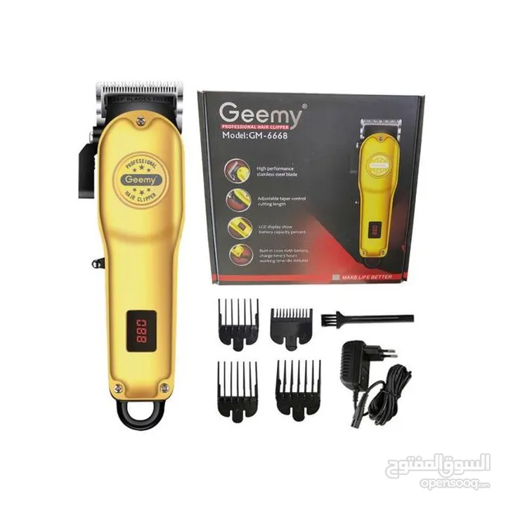 ماكينة قص الشعر الاحترافية Geemy GM-6668 – قوة وأناقة في جهاز واحد