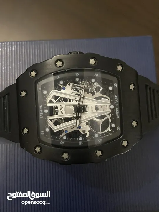 ساعة Olmeca رجالية – تصميم Richard Mille – شبه جديدة