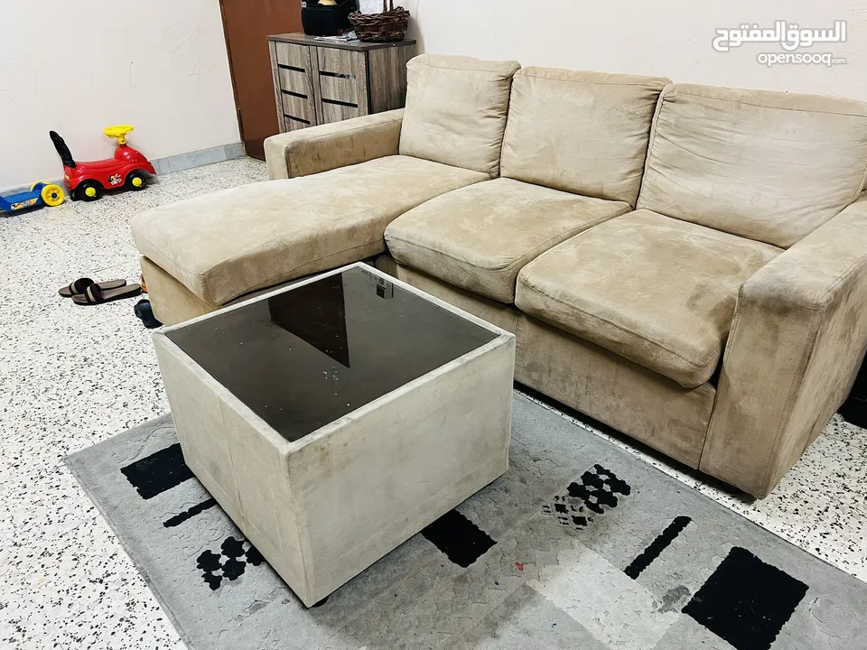 Sofa with table