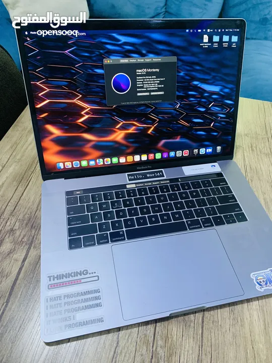 Macbook pro 2016 بسعر حرررق 15.4inch+touch bar