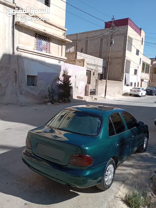 هونداي اكسنت توماتيك اصلي موديل 95 مكيف ثلاجه ترخيص شهر 3/2026 سياره زي ما بالصور واحلى