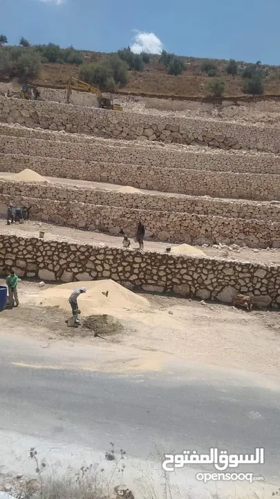 مؤسسة تيم للمقاولات سناسل حجريه بنا بدقه عاليه وتشطيبات هندسيه بأعلى طراز