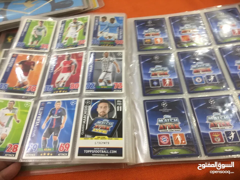 بطاقات رياضة رسمية panini and Topps