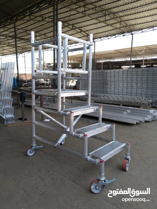 Aluminum scaffolding and ladders