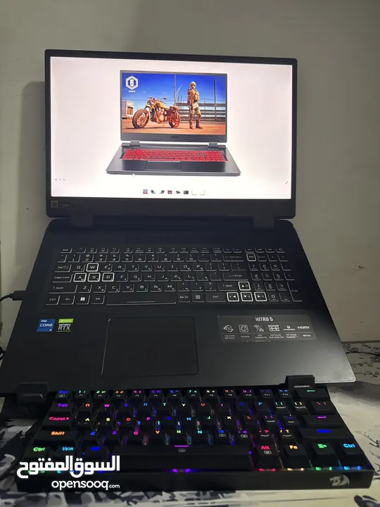 LAPTOP ACER NITRO 5 GAMING  استعمال اقل من سنة بحالة ممتازة السعر قابل للمناقشة