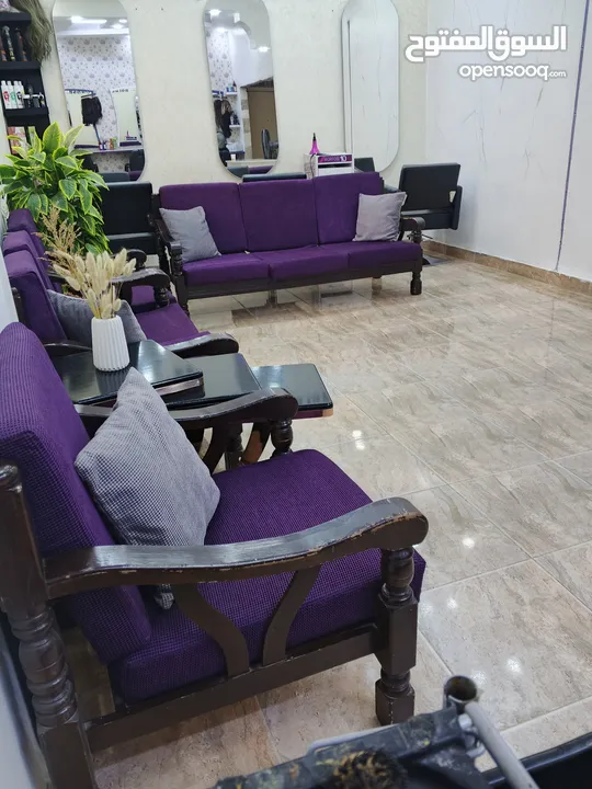 طقم كنب مورس لون النهدي الموف