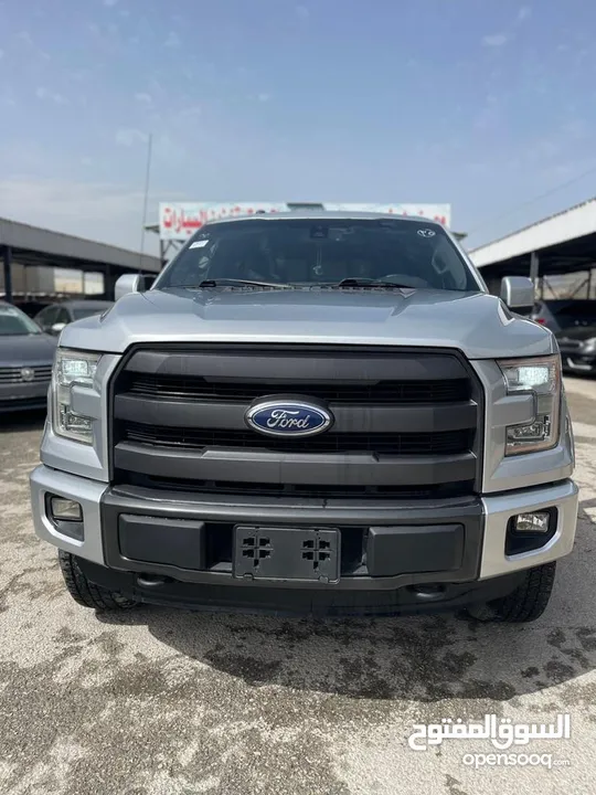 فورد F150 لون سلفر7جيد بدون حادث فقط دهان