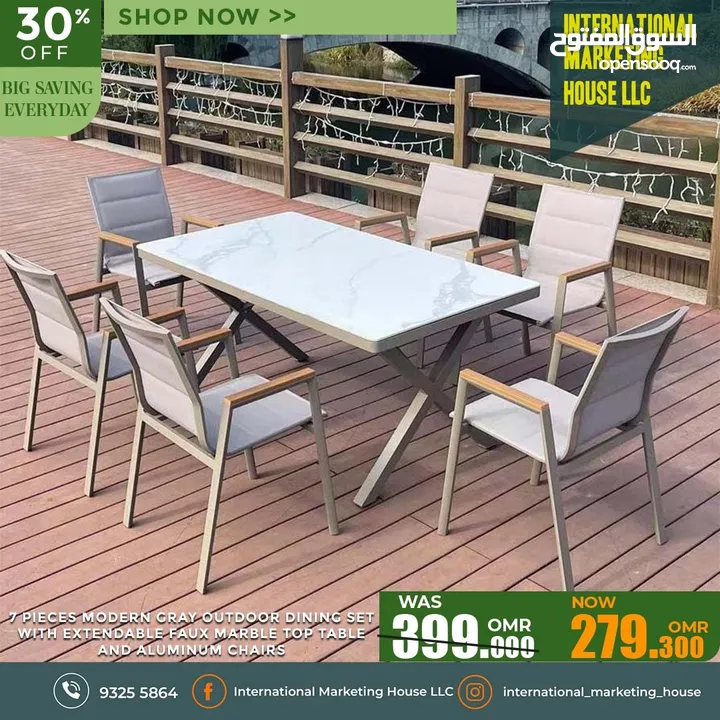 Outdoor Garden Furniture - أثاث الحدائق الخارجية مجموعة أريكة - شرفة المراقبة - أرجوحة