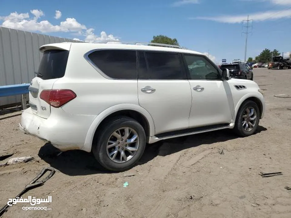 Infinite QX80 Model 2012 white FIR SALE