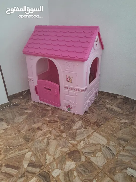 بيت اطفال بلاستيك للبنات زهري من  فيبر Fiber Pink Girls Fantasy House