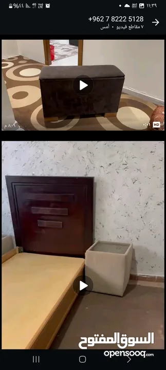 اثاث مستعمل مشكل وغرف نوم وكنب وخزائن وثلاجات ونثريات.وتخوت.وثريات