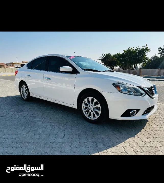 2019 NISSAN SENTRA SV WHITE  AMERICAN SPEC