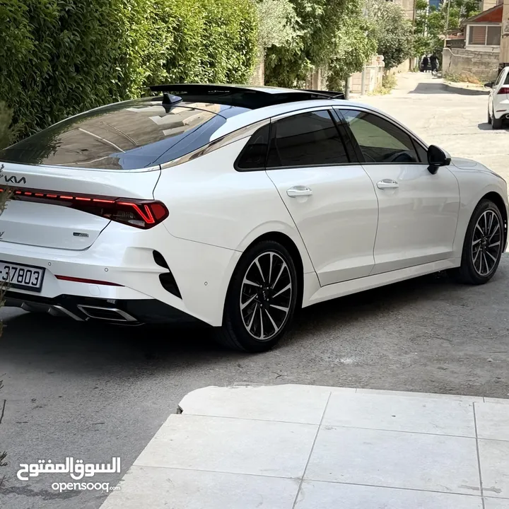 كيا kia k5 2022  ليمتيد فل اعلى صنف وارد كوري  فحص كامل 7جيد