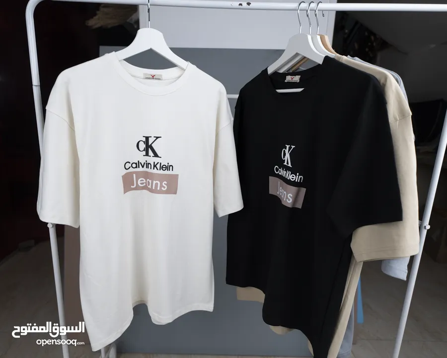 تيشرت Calvin Klein بوليفار أوفر سايز قطن 100%